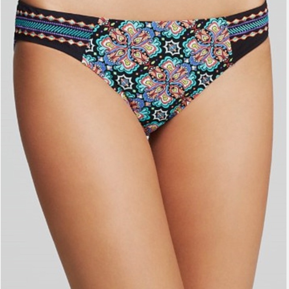 Nanette Lepore NEW Colorful Patterned Bikini Bottom size Medium